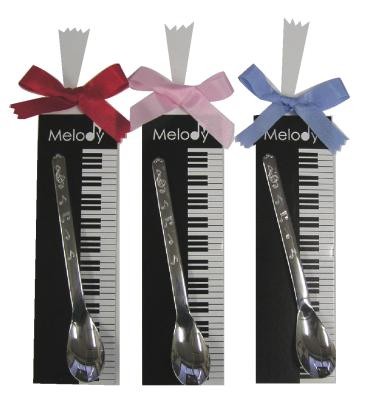 メロディー プチギフト 音符模様がかわいい スプーン1本セット お取り寄せ商品 音楽雑貨 音符 ピアノモチーフ プチプレゼント プチギフト 結婚式
