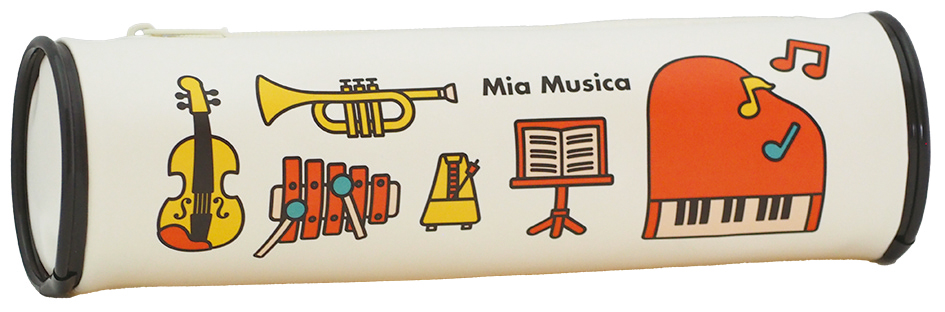 ペンケース ミア ムジカ※お取り寄せ商品 引き出物 記念品  【音楽雑貨 音符・ピアノモチーフ】ト音記号 ピアノ雑貨ｃ