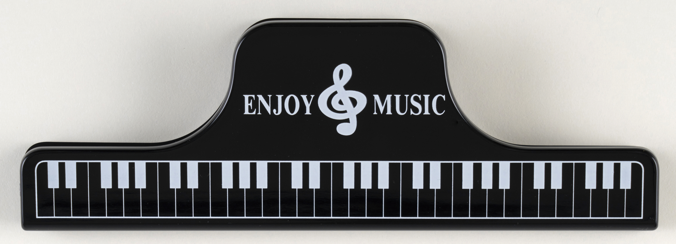 スーパークリップ ブラック お取り寄せ商品 引き出物 記念品 音楽雑貨 音符 ピアノモチーフ ト音記号 ピアノ雑貨 ピアノ教室発表会記念品