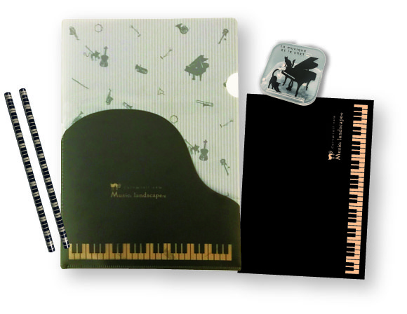 ミニクリップPEセットB♪　※お取り寄せ商品 引き出物 記念品 音楽雑貨 音符 ピアノモチーフ ト音記号 ピアノ雑貨