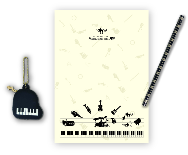 シリコンマルチミニケースセット お取り寄せ商品 引き出物 記念品 音楽雑貨 音符 ピアノモチーフ ト音記号 ピアノ雑貨