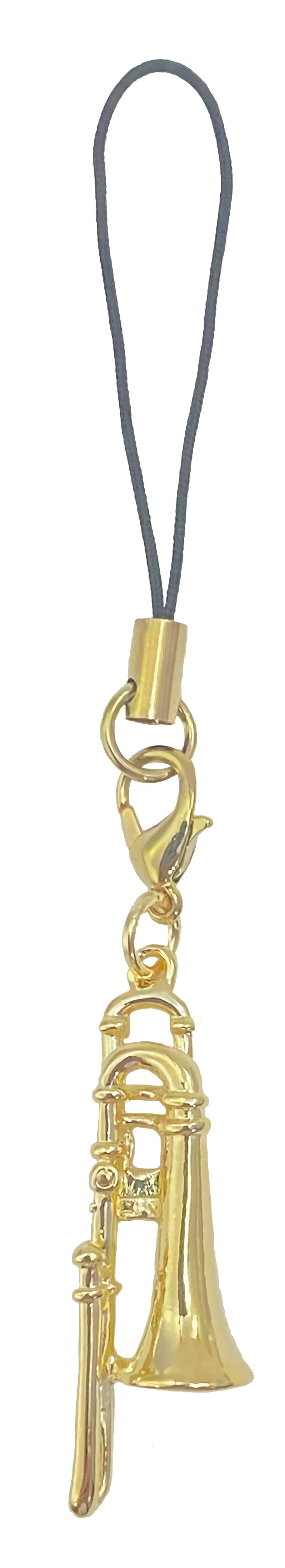 立体管楽器ストラップ♪　※お取り寄せ商品 引き出物 記念品  【音楽雑貨 音符・ピアノモチーフ】ト音記号 ピアノ雑貨ｃ