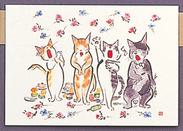 雨田絵ハガキセット お取り寄せ商品 引き出物 記念品 音楽雑貨 音符 ピアノモチーフ ト音記号 ピアノ雑貨