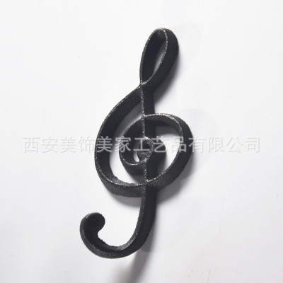ト音記号 レトロ壁掛け フック  cantabile ピアノ教室発表会記念品 音楽雑貨 吉澤 セトクラフト お取り寄せ商品 引き出物 記念品 音楽雑貨 音符 ピアノモチーフ ト音記号 ピアノ雑貨