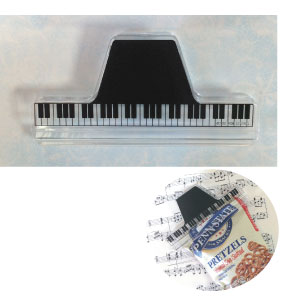 MUSICブッククリップ クリア鍵盤 お取り寄せ商品 音楽雑貨 音符 ピアノモチーフ 音符 ト音記号 ピアノ雑貨 ピアノ教室発表会記念品