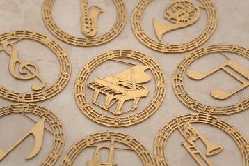 プチクリップ 楽器 ゴールド10個入り お取り寄せ商品 ピアノ発表会 ブラスバンド 音楽会 ブラスバンド 吹奏楽部の記念品に