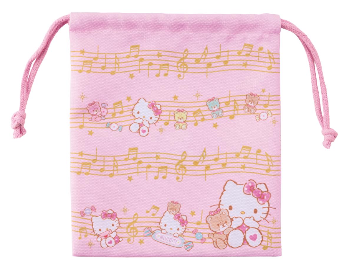 巾着 お取り寄せ商品 引き出物 記念品  【音楽雑貨 音符・ピアノモチーフ】ト音記号 ピアノ雑貨ｃ