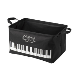 Piano line 収納ボックス お取り寄せ商品 音楽雑貨 音符 ピアノモチーフ ト音記号 ピアノ雑貨 ピアノ教室発表会記念品