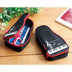 Piano line ペンケース グランドピアノ お取り寄せ商品 引き出物 記念品 音楽雑貨 音符 ピアノモチーフ ト音記号 ピアノ雑貨