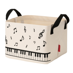 Piano line 収納ボックス♪　※お取り寄せ商品 引き出物 記念品  【音楽雑貨 音符・ピアノモチーフ】ト音記号 ピアノ雑貨ｃ