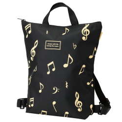 2way リュックバッグ♪　※お取り寄せ商品 引き出物 記念品  【音楽雑貨 音符・ピアノモチーフ】ト音記号 ピアノ雑貨ｃ