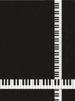Ａ5罫線ノート 鍵盤 お取り寄せ商品 引き出物 記念品 音楽雑貨 音符 ピアノモチーフ ト音記号 ピアノ雑貨