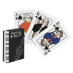 Piano line トランプ お取り寄せ商品 音楽雑貨 音符 ピアノモチーフ ト音記号 ピアノ雑貨 卒園記念