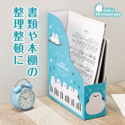 トリル シマエナガ ファイルボックス お取り寄せ商品 引き出物 記念品 音楽雑貨 音符 ピアノモチーフ ト音記号 ピアノ雑貨