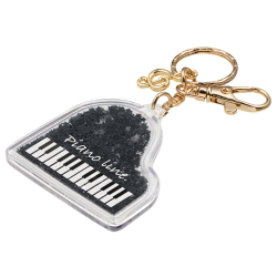 Piano line チャームキーホルダー グランドピアノ お取り寄せ商品 引き出物 記念品 音楽雑貨 音符・ピアノモチーフ ト音記号 ピアノ雑貨