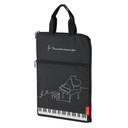 Piano PC・タブレットケース(レガート)♪　※お取り寄せ商品 引き出物 記念品 音楽雑貨 音符 ピアノモチーフ ト音記号 ピアノ雑貨