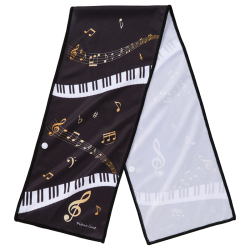Piano line クールタオル お取り寄せ商品 引き出物 記念品 音楽雑貨 音符 ピアノモチーフ ト音記号 ピアノ雑貨