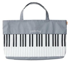 レッスンバッグ Reflection Music お取り寄せ商品 引き出物 記念品 音楽雑貨 音符 ピアノモチーフ ト音記号 ピアノ雑貨