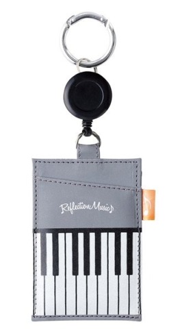 パスケース Reflection Music お取り寄せ商品 引き出物 記念品 音楽雑貨 音符 ピアノモチーフ ト音記号 ピアノ雑貨
