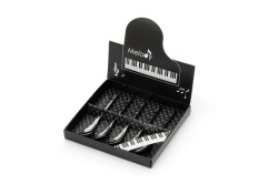 メロディースプーン 5Pセット 音楽雑貨 音符 ピアノモチーフ お取り寄せ商品 音符 プチギフト