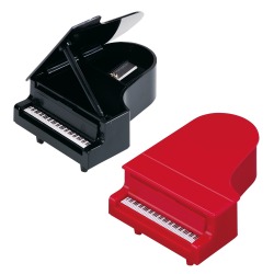 コンサートピアノ型鉛筆削り ブラック/レッド  ピアノ教室発表会記念品 音楽雑貨 吉澤 セトクラフト お取り寄せ商品 引き出物 記念品 音楽雑貨 音符 ピアノモチーフ ト音記号 ピアノ雑貨