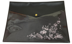 A4フラットケース(マチなし) お取り寄せ商品 引き出物 記念品  音楽雑貨 音符・ピアノモチーフト音記号 ピアノ雑貨ｃ