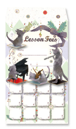 月謝袋 お取り寄せ商品 引き出物 記念品 音楽雑貨 音符 ピアノモチーフ ト音記号 ピアノ雑貨