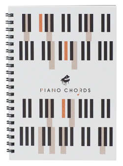 B6リングノート ピアノコード お取り寄せ商品 引き出物 記念品  【音楽雑貨 音符・ピアノモチーフ】ト音記号 ピアノ雑貨ｃ