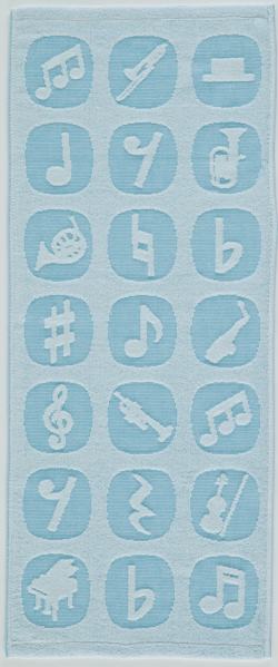 ジャガード織今治フェイスタオル お取り寄せ商品 引き出物 記念品 音楽雑貨 音符 ピアノモチーフ ト音記号 ピアノ雑貨 卒業記念 お世話になった先生へプレゼント