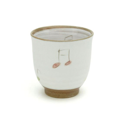 音符湯呑♪※お取り寄せ商品 引き出物 記念品  【音楽雑貨 音符・ピアノモチーフ】ト音記号 ピアノ雑貨ｃ