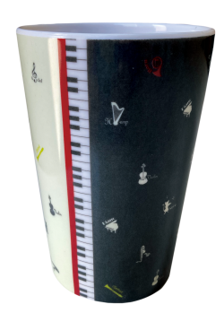 フリーカップ♪　※お取り寄せ商品 引き出物 記念品 音楽雑貨 音符 ピアノモチーフ ト音記号 ピアノ雑貨