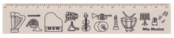 定規 ミア ムジカ お取り寄せ商品 引き出物 記念品  【音楽雑貨 音符・ピアノモチーフ】ト音記号 ピアノ雑貨ｃ
