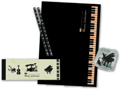 ミニクリップPEセットA♪　※お取り寄せ商品 引き出物 記念品 音楽雑貨 音符 ピアノモチーフ ト音記号 ピアノ雑貨