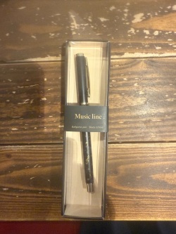 Music line ボールペン  ピアノ教室発表会記念品 ラッピングが可愛い お取り寄せ商品 引き出物 記念品 音楽雑貨 音符 ピアノモチーフ ト音記号 ピアノ雑貨