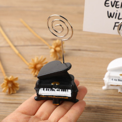 グランドピアノメッセージクリップ 記念品 音楽雑貨 音符 ピアノモチーフ ト音記号 ピアノ雑貨