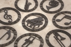 プチクリップ 楽器 音符 ブラック10個入り ブラスバンド お取り寄せ商品 ピアノ発表会 音楽会 ブラスバンド 吹奏楽部の記念品に