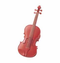 バイオリンクリップ お取り寄せ商品 ピアノ発表会 音楽会 ブラスバンド 吹奏楽部の記念品に ヴァイオリン教室