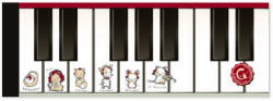 ミニメモ帳♪　※お取り寄せ商品 引き出物 記念品  【音楽雑貨 音符・ピアノモチーフ】ト音記号 ピアノ雑貨ｃ