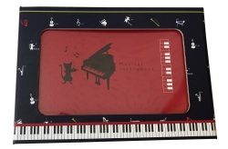 スタンドフォトアルバム  ※お取り寄せ商品 引き出物 記念品 音楽雑貨 音符 ピアノモチーフ ト音記号 ピアノ雑貨
