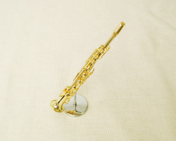 ミニチュア楽器 ソプラノサックス 1／6 スケール（ゴールド）お取り寄せ商品 楽器 音楽雑貨 吹奏楽