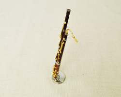 ミニチュア楽器 バスーン 1／6 スケール（ゴールド）お取り寄せ商品 楽器 音楽雑貨 吹奏楽