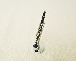 ミニチュア楽器 クラリネット 1／12 スケール お取り寄せ商品 楽器 音楽雑貨 ブラスバンド