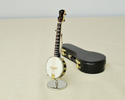 ミニチュア楽器 バンジョー 15cmサイズ お取り寄せ商品 楽器 音楽雑貨 ブラスバンド