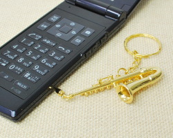 楽器キーホルダー アルトサックス お取り寄せ商品 楽器キーホルダー 音楽雑貨 ブラスバンド