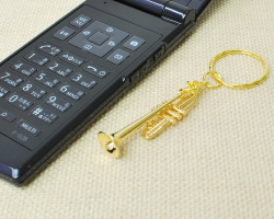 楽器キーホルダー トランペット お取り寄せ商品 楽器キーホルダー 音楽雑貨 ブラスバンド