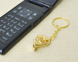 楽器キーホルダー ホルン お取り寄せ商品 楽器キーホルダー 音楽雑貨 ブラスバンド