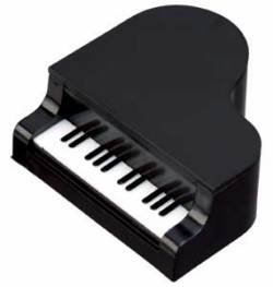 ミニピアノ鉛筆削り ブラック お取り寄せ商品 音楽雑貨 音符 ピアノモチーフ グランドピアノ