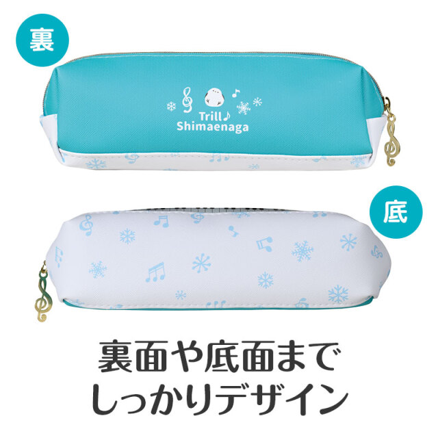 トリル シマエナガ クリアペンポーチ ※お取り寄せ商 【音楽雑貨 音符