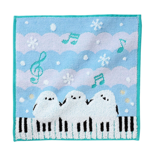 刺繍入りジャガードハンドタオル お取り寄せ商 【音楽雑貨 音符 ☆【ト