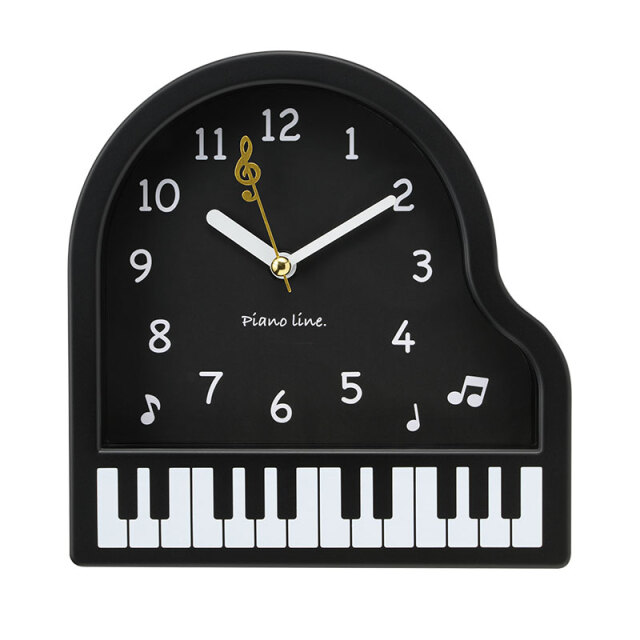 Piano line 2way 置き掛け時計 お取り寄せ商品 【音楽雑貨 音符 【ト音